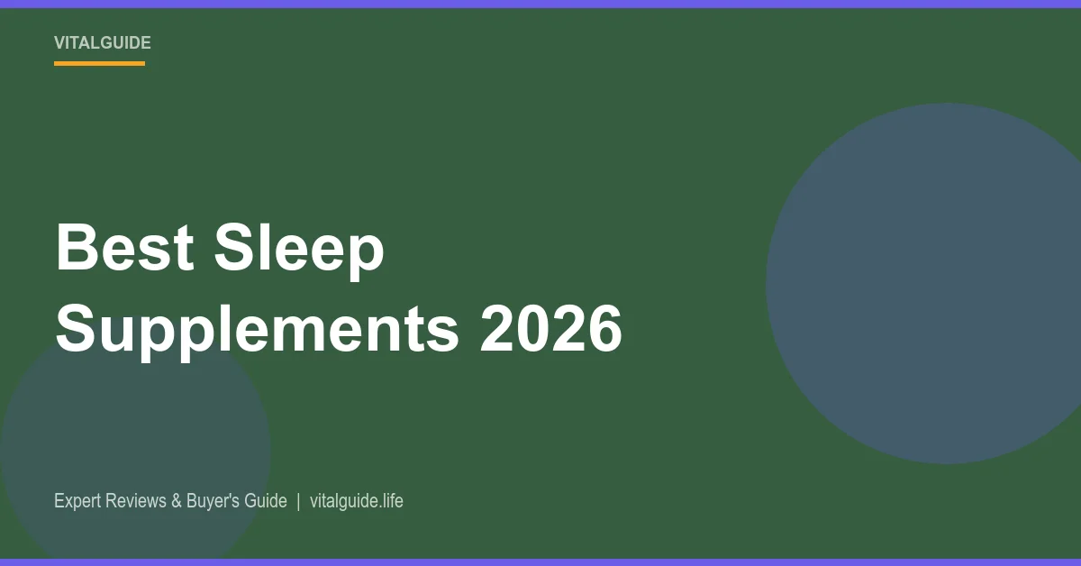 best sleep supplements comparison 2026